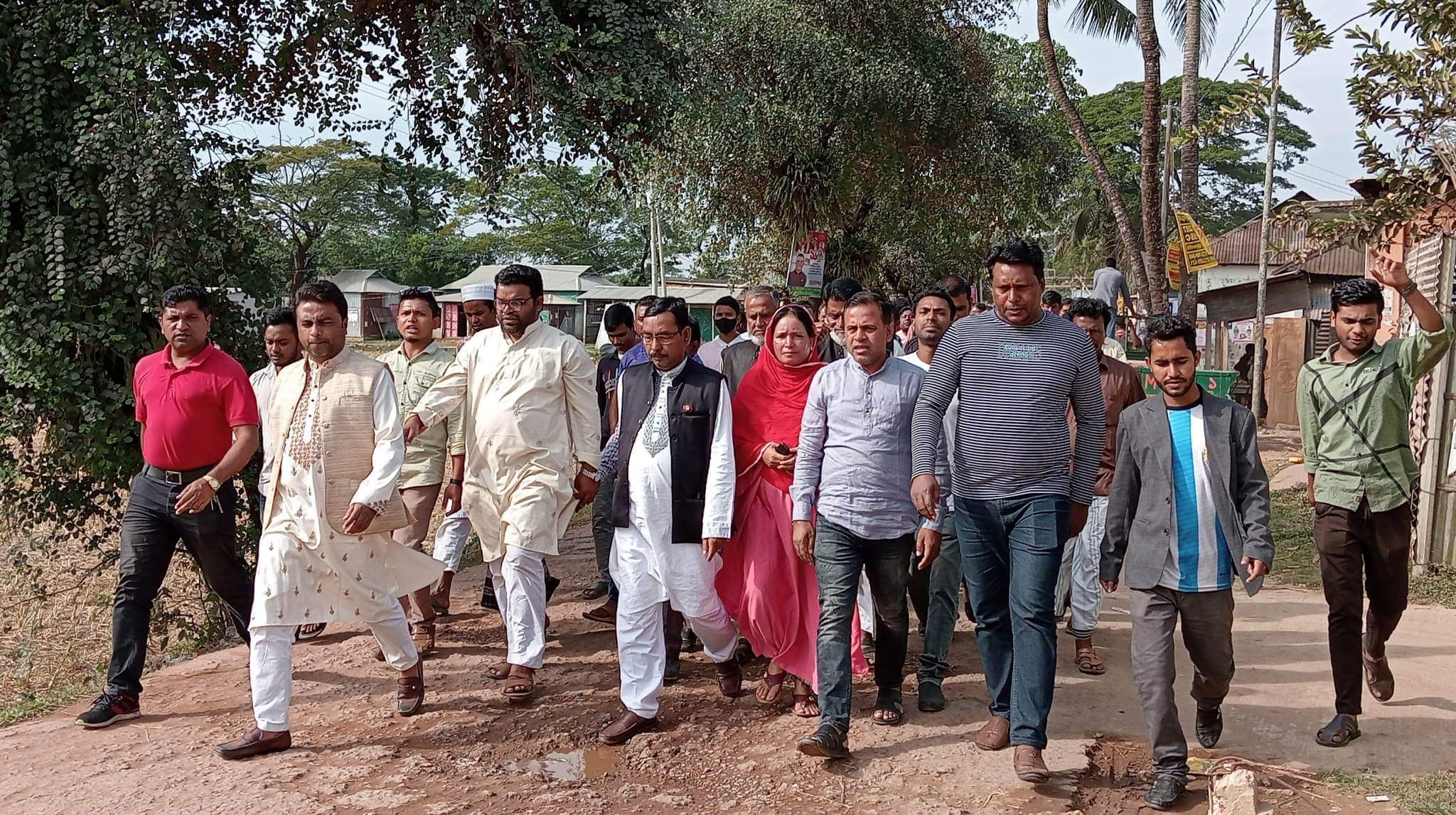 ধর্মপাশায় আওয়ামীলীগের  বিক্ষোভ মিছিল ও প্রতিবাদ সভা