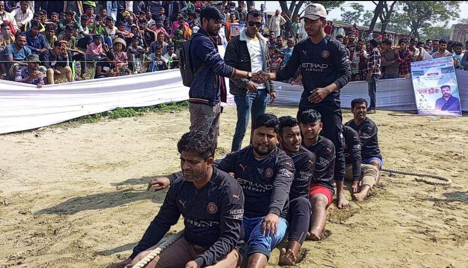 ছাতকের গোবিন্দগঞ্জ রশিটান প্রতিযোগিতা অনুষ্ঠিত