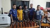 ছাতকে বিদেশি মদ সহ দুই মাদক কারবারি আটক