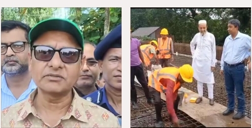 সুনামগঞ্জ উড়াল সড়ক পরিদর্শনে প্রাথমিক ও গণশিক্ষা উপদেষ্টা অধ্যাপক ডা: বিধান রঞ্জন রায় পোদ্দার