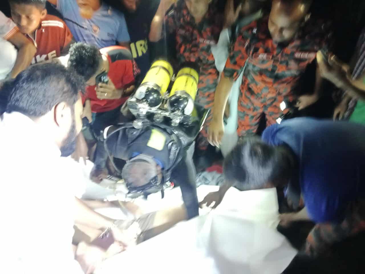 সুরমা নদীতে গোসল করতে গিয়ে নিখোঁজ যুবকের লাশ উদ্ধার করেছে ফায়ারসার্ভিস ডুবুরি টিম