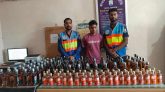 ছাতকে নৌ-পুলিশের অভিযানে ভারতীয় ১২৮ বোতল মদসহ একজন গ্রেফতার