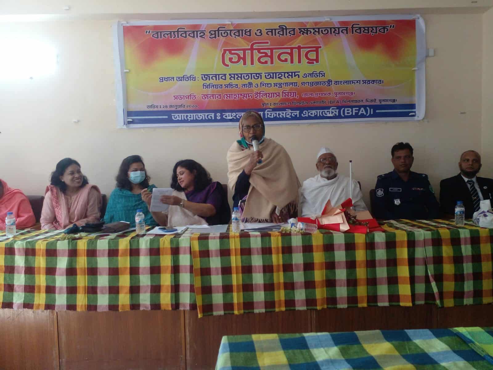 সরকার নারীদের যোগ্য ও দক্ষ জনশক্তিতে পরিনত করতে ব্যাপক কর্মসূচী গ্রহন করেছে -এনডিসি মমতাজ